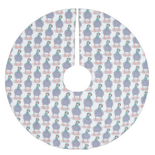 Jupon De Sapin En Polyester Brossé Illustration drôle de pigeon curieux