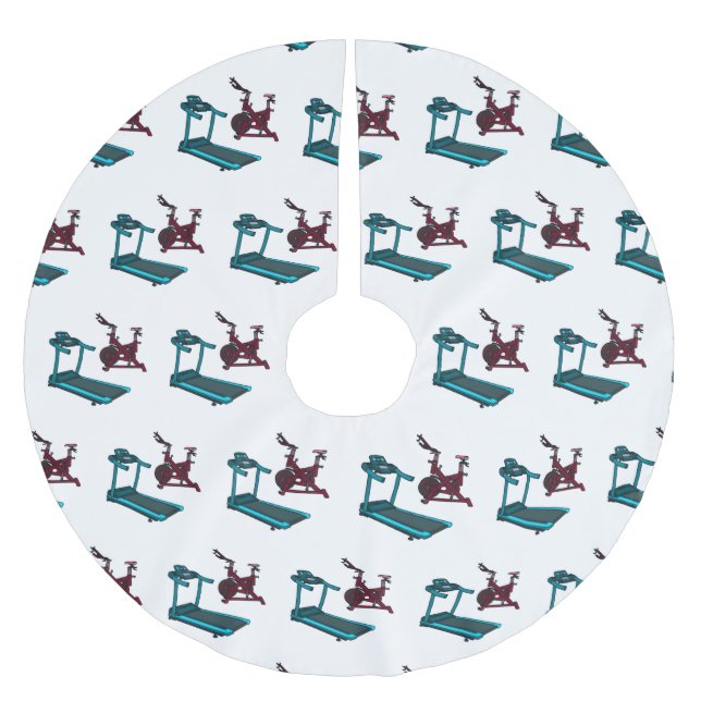 Jupon De Sapin En Polyester Brossé Illustration du tapis roulant et de la bande dessi (Devant)