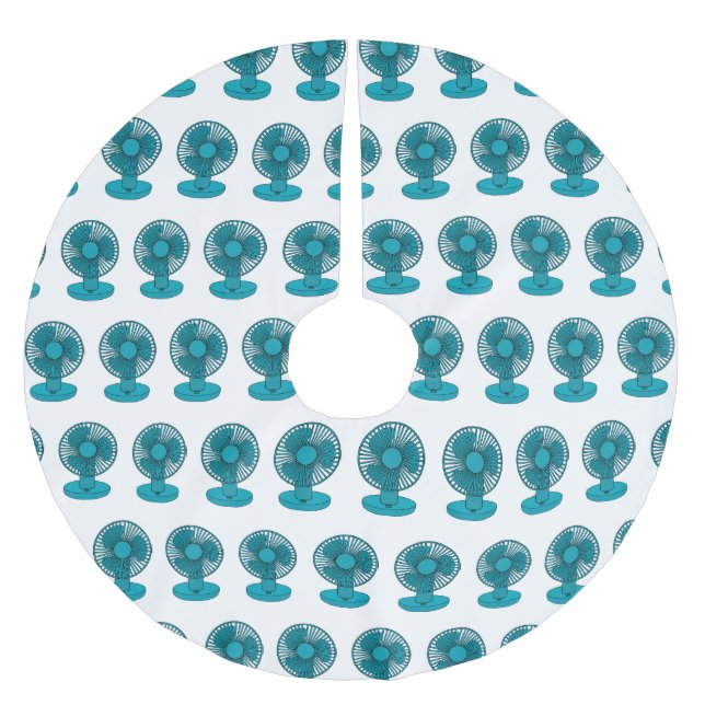 Jupon De Sapin En Polyester Brossé Illustration du ventilateur (Devant)