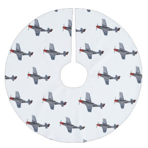 Jupon De Sapin En Polyester Brossé Illustration d'un avion de chasse-bombardier