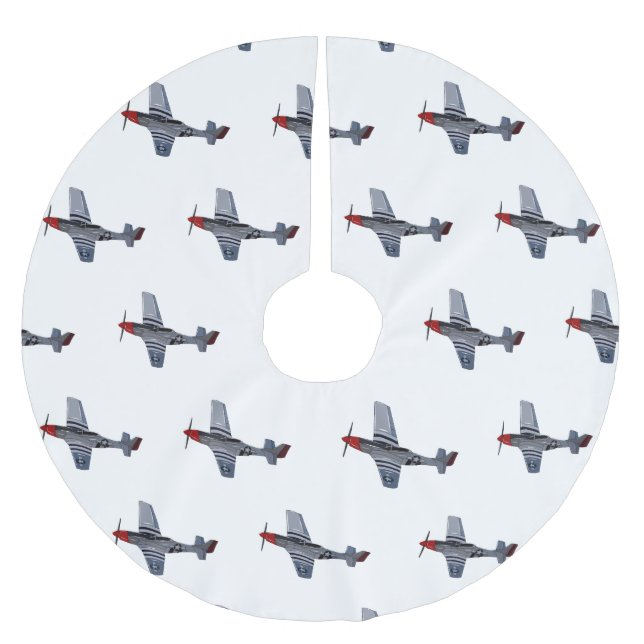 Jupon De Sapin En Polyester Brossé Illustration d'un avion de chasse-bombardier (Devant)