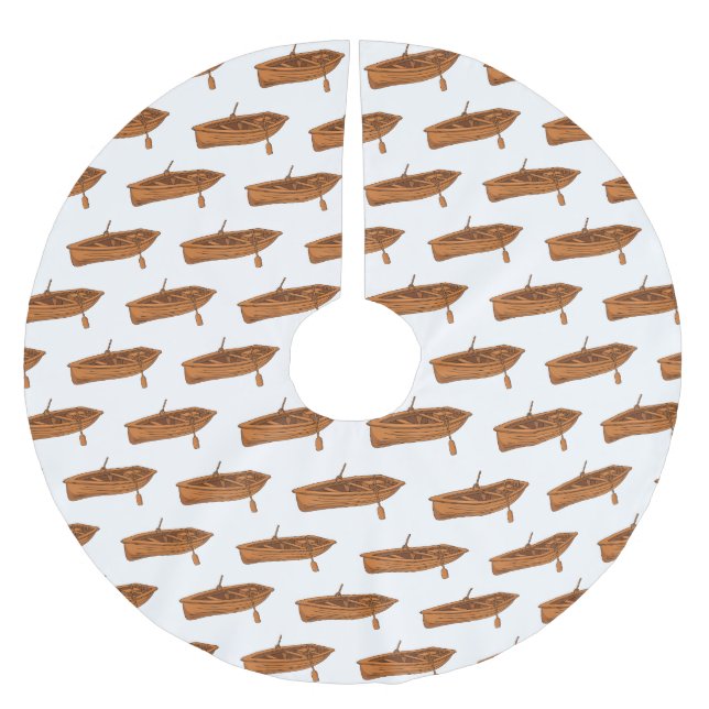 Jupon De Sapin En Polyester Brossé Illustration d'un bateau à roues (Devant)