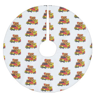 Jupon De Sapin En Polyester Brossé Illustration d'un camion de nourriture pour chien 