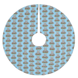 Jupon De Sapin En Polyester Brossé Illustration d'un petit rhinocéros