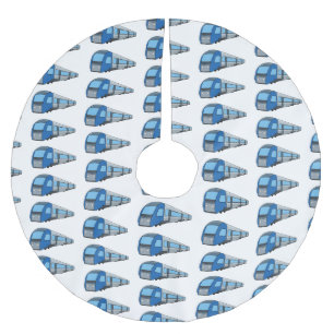 Jupon De Sapin En Polyester Brossé Illustration d'un train électrique