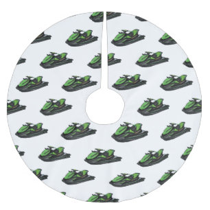 Jupon De Sapin En Polyester Brossé Illustration Jet ski