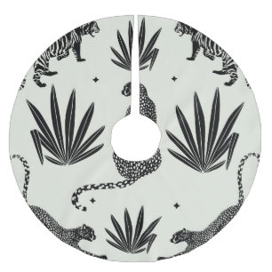 Jupon De Sapin En Polyester Brossé Illustration minimaliste du guépard Vintage