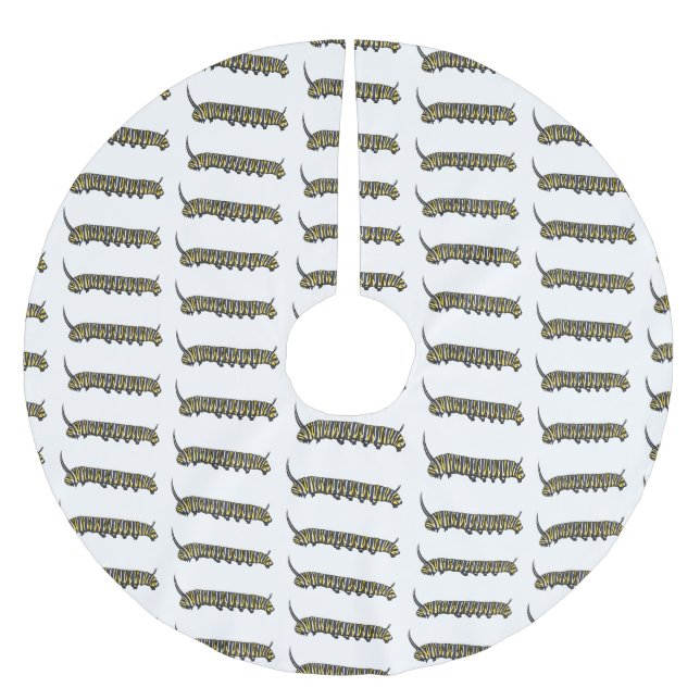 Jupon De Sapin En Polyester Brossé Illustration Monarch caterpillar (Devant)
