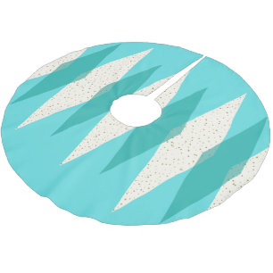 Jupon De Sapin En Polyester Brossé Jacquard moderne du milieu du siècle Jupe d'arbre