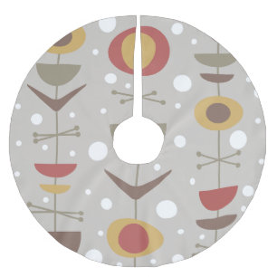 Jupon De Sapin En Polyester Brossé Jardin multicolore de style moderne du milieu du s
