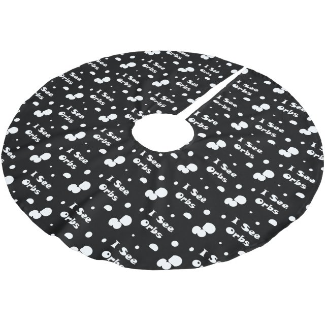 Jupon De Sapin En Polyester Brossé Je vois une jupe d'orbes (Angle)