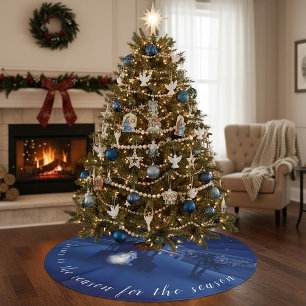 Jupon De Sapin En Polyester Brossé Jésus est la raison de la Nativité