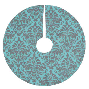 Jupon De Sapin En Polyester Brossé Joli modèle Damask