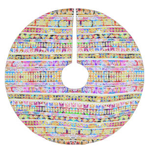Jupon De Sapin En Polyester Brossé Joli motif aztèque tribal coloré