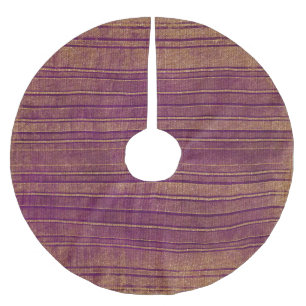 Jupon De Sapin En Polyester Brossé Joli Motif Burty Orange Burgundy