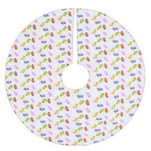 Jupon De Sapin En Polyester Brossé Jolie gelée bébés bonbons bonbons dessin animé