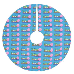 Jupon De Sapin En Polyester Brossé Jolie grenouilles drôles bubblegum dessin animé il