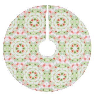 Jupon De Sapin En Polyester Brossé Jolly Noël Rouge Vert rose joyeux étoile Motif