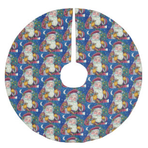 JUPON DE SAPIN EN POLYESTER BROSSÉ JOLLY ST NICK & NOUNOURS, VIEUX NOËL MODE