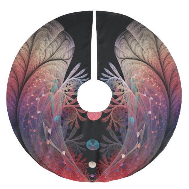 Jupon De Sapin En Polyester Brossé Jonglage Abstrait Art moderne Imaginaire fractal (Devant)