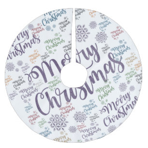 Jupon De Sapin En Polyester Brossé Joyeuse jupe d'arbre de Noël