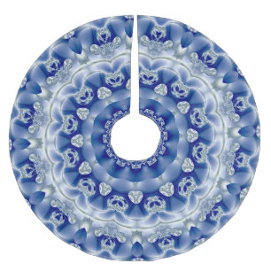 Jupon De Sapin En Polyester Brossé Jupe Arbre Bleu