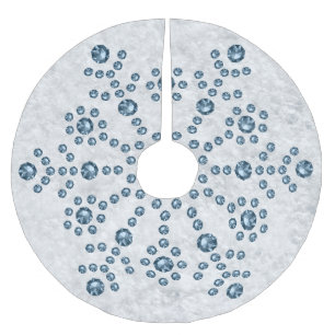 Jupon De Sapin En Polyester Brossé Jupe d'arbre à grignons