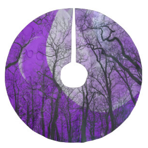 Jupon De Sapin En Polyester Brossé Jupe d'arbre couleur personnaliser de la forêt de