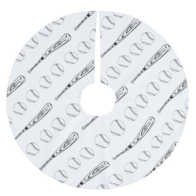 Jupon De Sapin En Polyester Brossé Jupe d'arbre de cogneur (Devant)