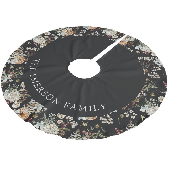 Jupon De Sapin En Polyester Brossé Jupe d'arbre de Noël (Angle)