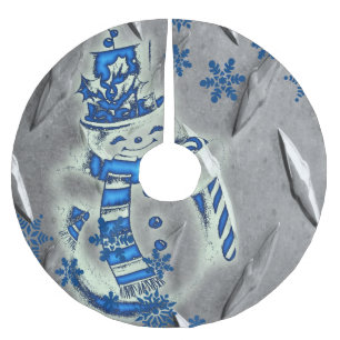 Jupon De Sapin En Polyester Brossé Jupe d'arbre de Noël