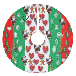 Jupon De Sapin En Polyester Brossé Jupe d'arbre de Noël