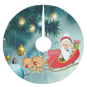 Jupon De Sapin En Polyester Brossé Jupe d'arbre de Noël