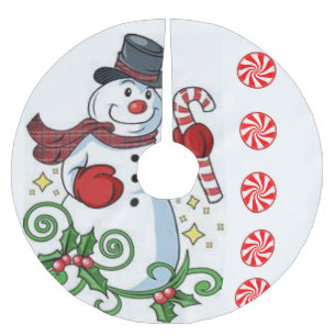 Jupon De Sapin En Polyester Brossé Jupe d'arbre de Noël