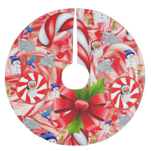 Jupon De Sapin En Polyester Brossé Jupe d'arbre de Noël