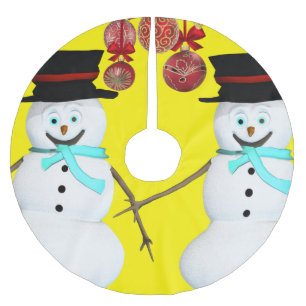 Jupon De Sapin En Polyester Brossé Jupe d'arbre de Noël