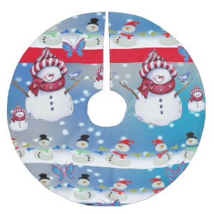 Jupon De Sapin En Polyester Brossé Jupe d'arbre de Noël