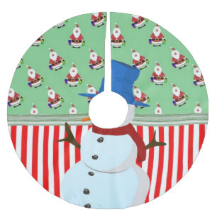 Jupon De Sapin En Polyester Brossé Jupe d'arbre de Noël