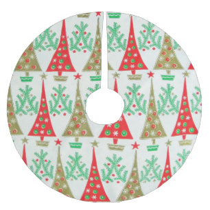 Jupon De Sapin En Polyester Brossé jupe d'arbre de Noël de bande dessinée des anné