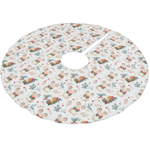 Jupon De Sapin En Polyester Brossé Jupe d'arbre de souris de Noël