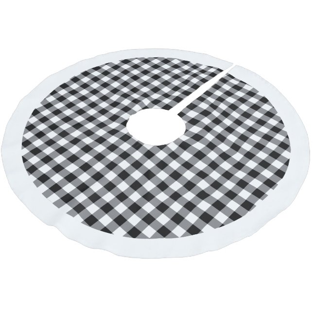 Jupon De Sapin En Polyester Brossé Jupe d'arbre de vacances (Angle)