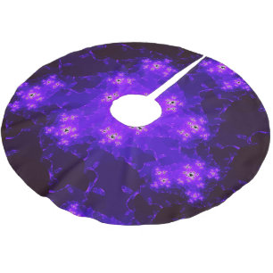 Jupon De Sapin En Polyester Brossé Jupe d'arbre fractal Nebula