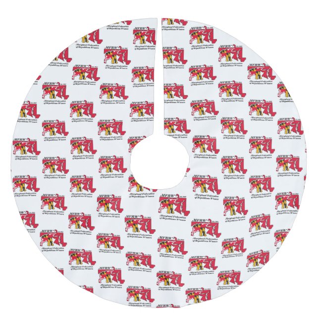 Jupon De Sapin En Polyester Brossé Jupe d'arbre MFRW (Devant)