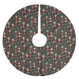 Jupon De Sapin En Polyester Brossé Jupe d'arbre Motif de noix de cailloux