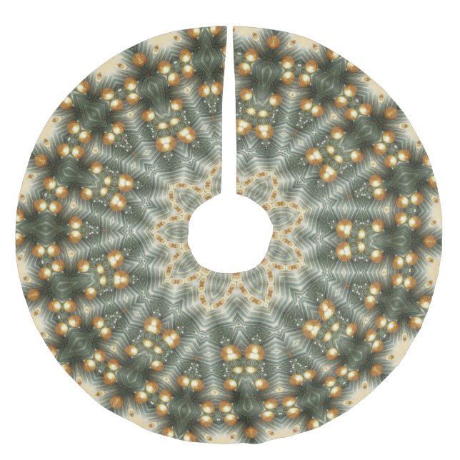 Jupon De Sapin En Polyester Brossé Jupe de Noël de Noël (Devant)