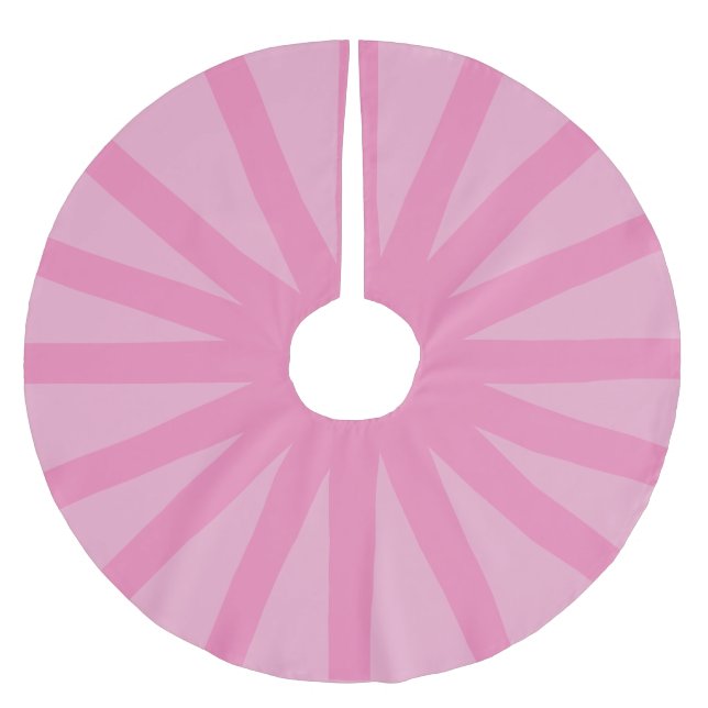 Jupon De Sapin En Polyester Brossé Jupe de Noël moderne Candy rose (Devant)