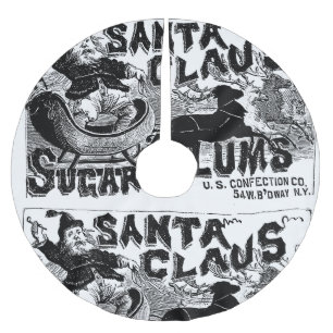 Jupon De Sapin En Polyester Brossé Jupe de Noël Santa Claus Vintage