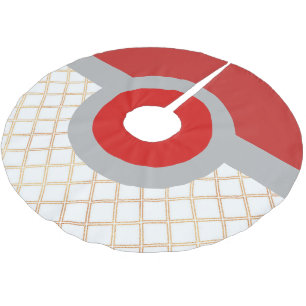 Jupon De Sapin En Polyester Brossé Jupe Festive Design Tree