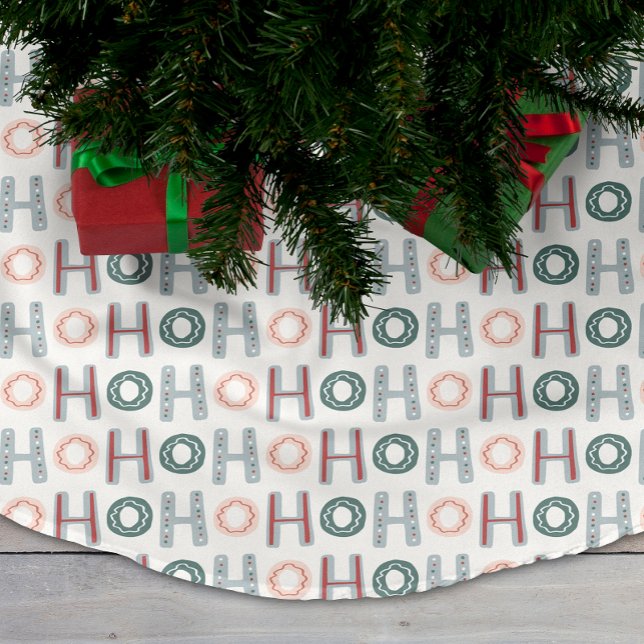 Jupon De Sapin En Polyester Brossé Jupe Ho Ho Ho Tree (Ho Ho Ho Tree Skirt
)