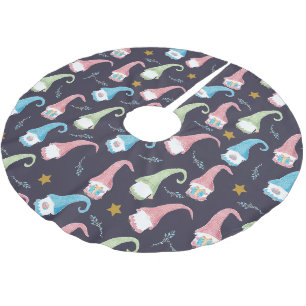 Jupon De Sapin En Polyester Brossé Jupe motif de gnomes suédois moderne